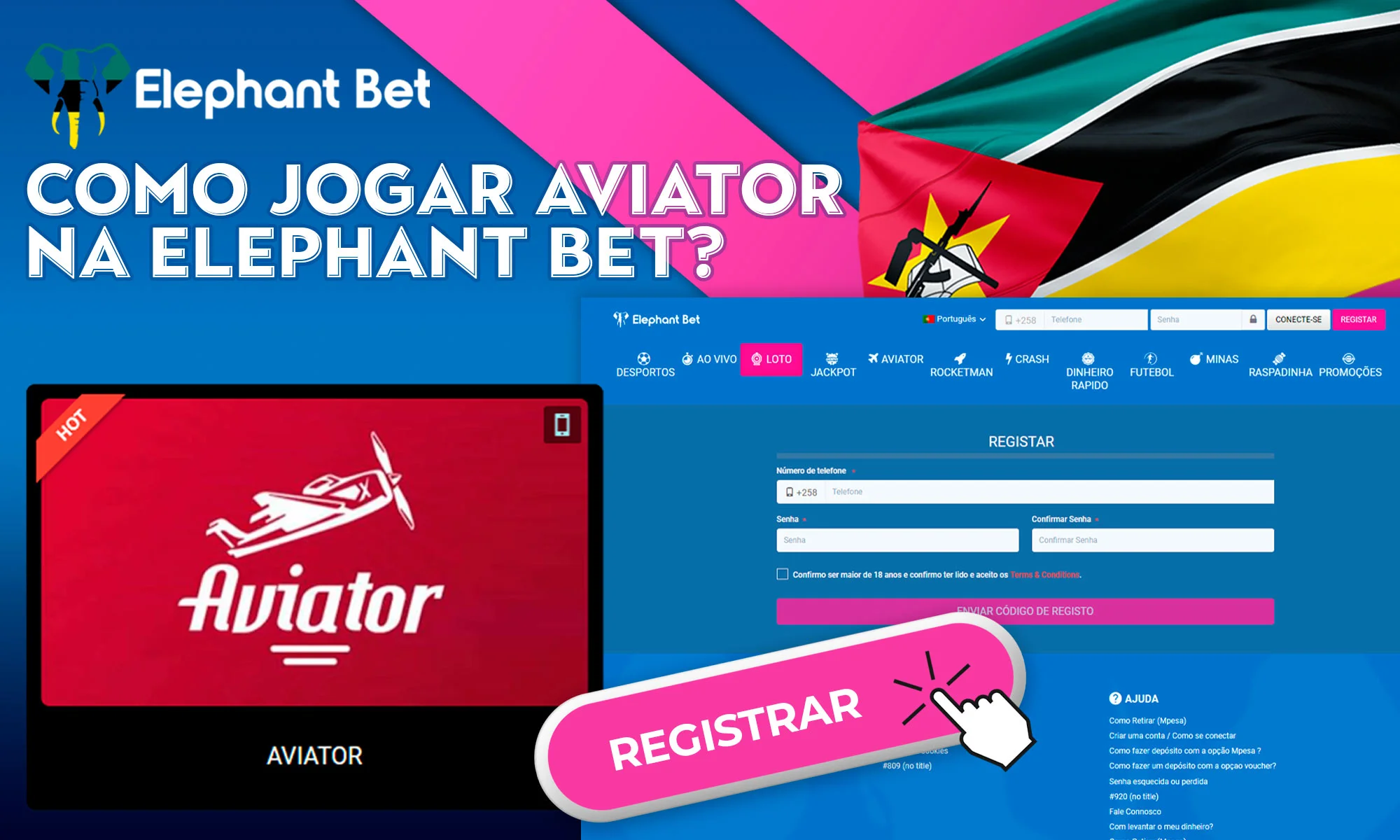 Como jogar Aviator na Elephant Bet