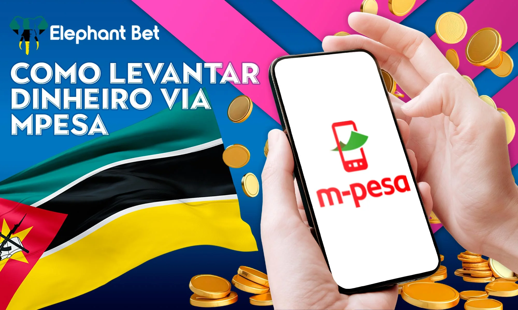 Como levantar dinheiro via MPESA