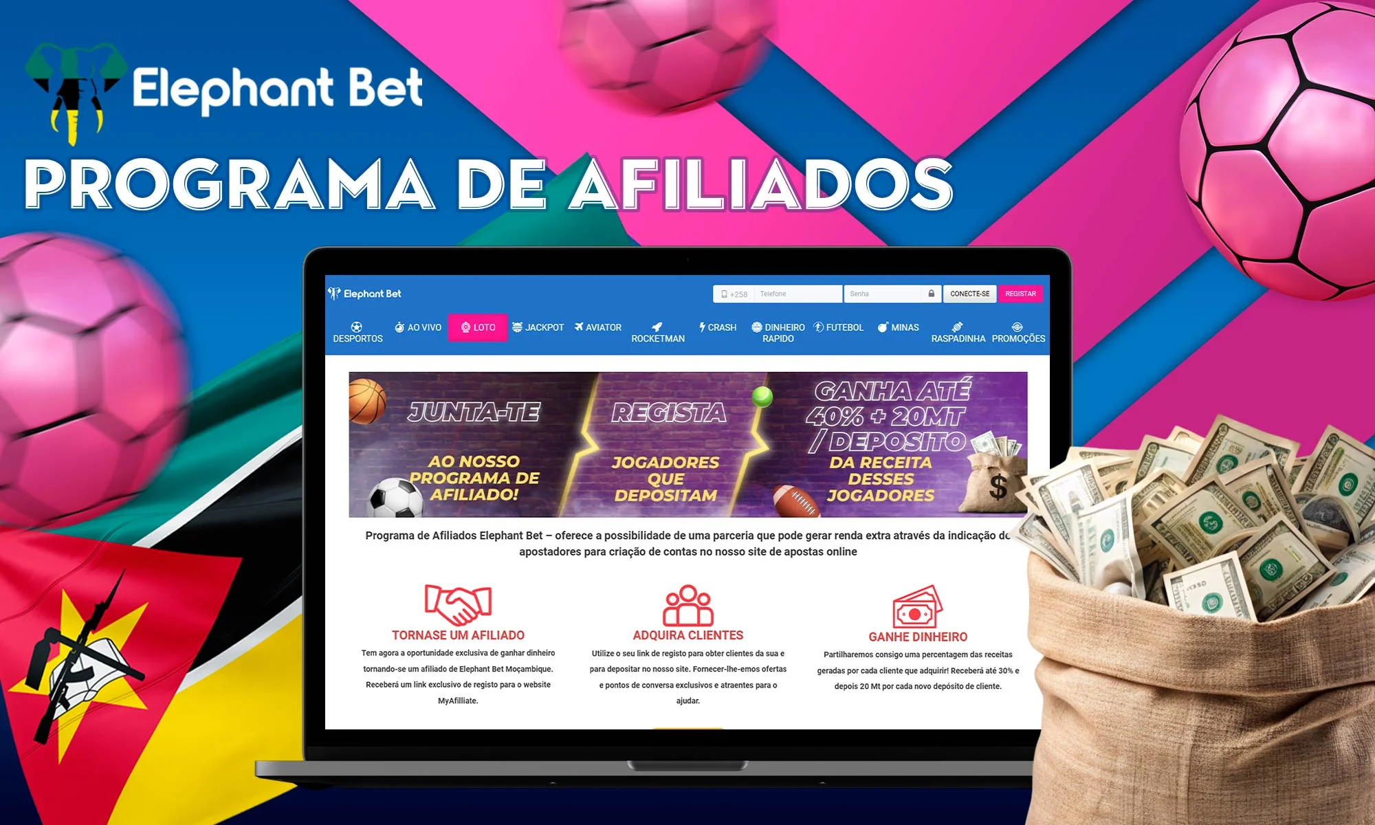 Programa de afiliados da ElephantBet