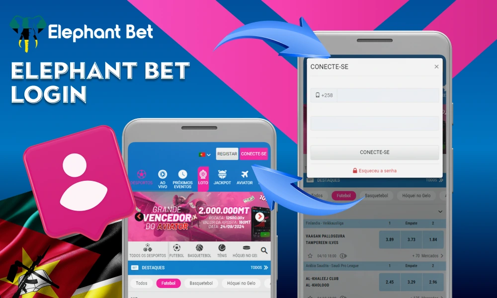 O processo de login no Elephant Bet envolve algumas etapas simples