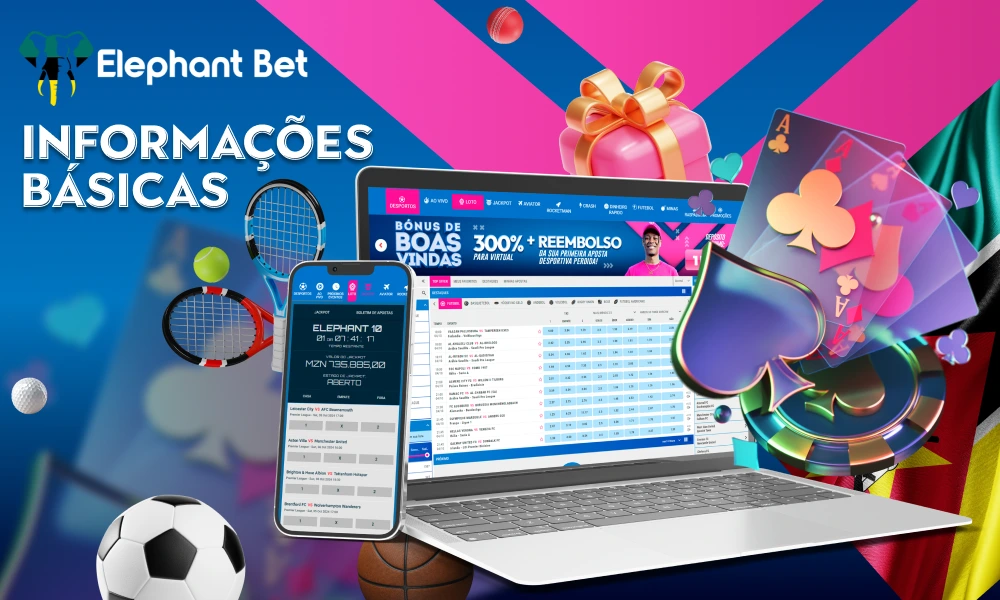 Breves informações sobre o cassino online Elephant Bet Moçambique