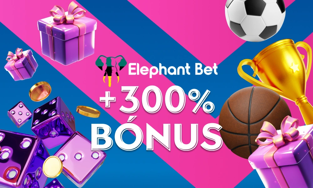 A Elephant Bet em Moçambique é uma plataforma online com slots e vários tipos de desportos para apostas e um bónus de boas-vindas de 300%